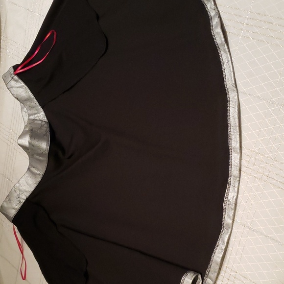 Catherine Malandrino NEW Flare Metallic Silver "PETE" Mini Skirt NWT Women's L - Picture 7 of 16